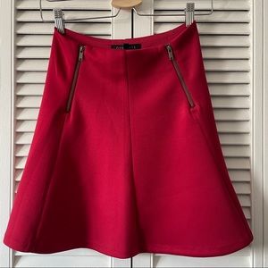 Skater red skirt.